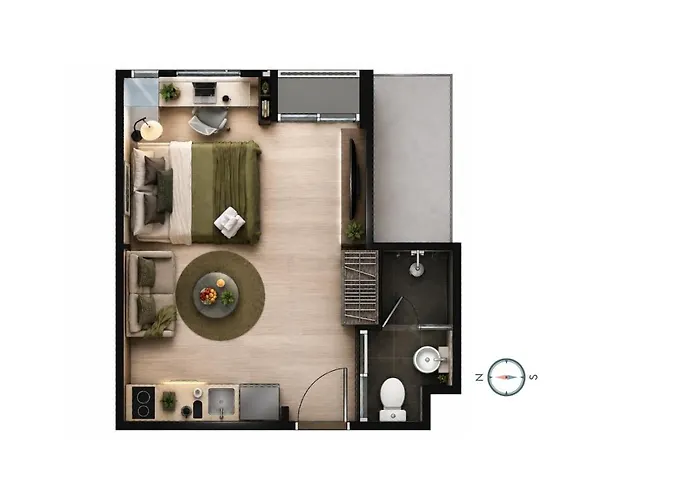 Oasis: 5 Min To Metro, Pool & Gym, Essentials Appartamento *